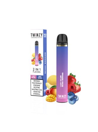 Twinzy 3000 Puffs Disposable Device 6ml Strawberry Lady Killer | Mixed Berries
