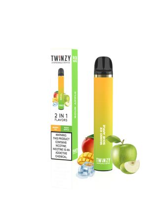 Twinzy 3000 Puffs Disposable Device 6ml Strawberry Mango Ice | Sour Apple