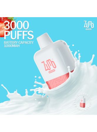 ZUMO 3000 Puffs Disposable Device WHITE GUMMY BEAR